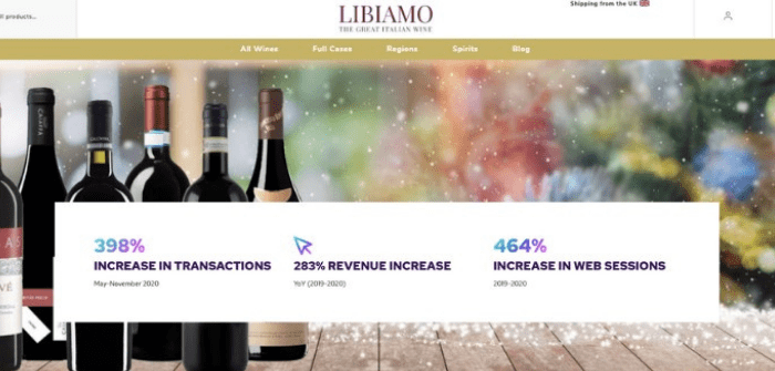 Libiamo Wines experiences 398% sales increase following Kooomo implementation 